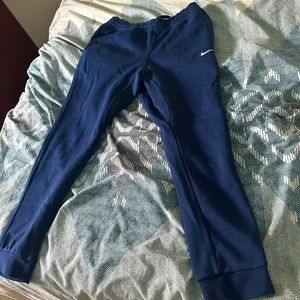 Navy blue Nike sweatpants